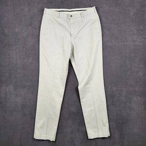 Brooks Brothers Clark Pants Mens W36 L34 Khaki Flat Front Advantage Chino Cotton